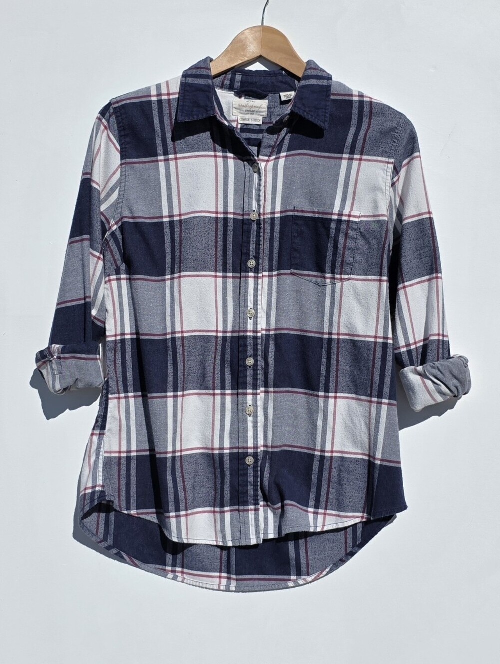 Original Weatherproof Vintage Comfort Stretch Size M Women's Plaid